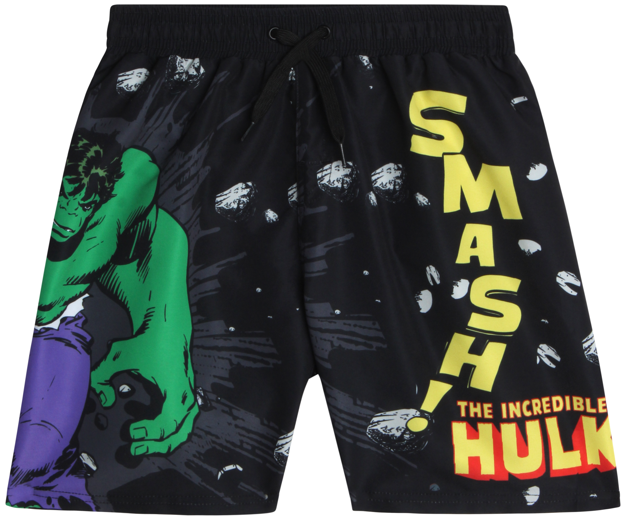 Marvel Avengers Boys’ Swim Trunks – Captain America, Iron Man, Hulk, Black Panther Swimsuit –(2T-12)